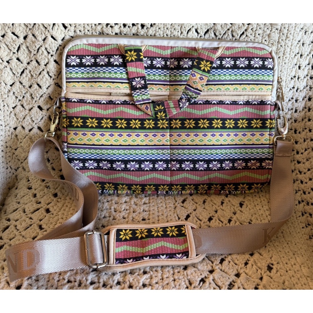 Kayond 12" Laptop Sleeve Bohemian Water Resistant Slim Design Case Bag